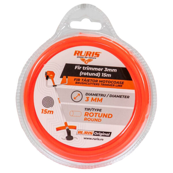 Rezna nit - silk za trimere Ruris 3.0mm 15m okrugli