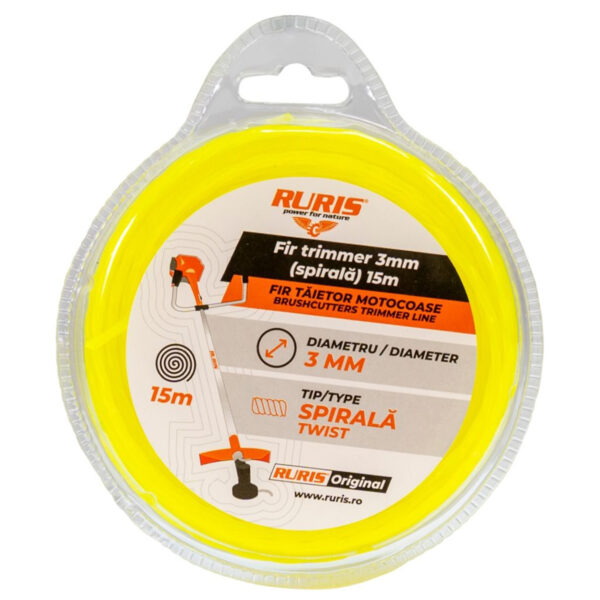 Rezna nit - silk za trimere Ruris 3.0mm 15m spiralni
