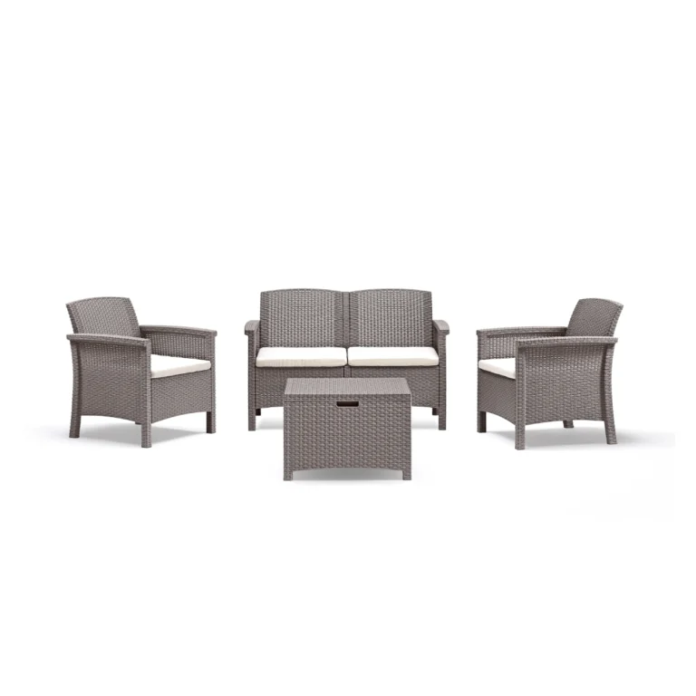 Baštenski set od ratana - sivi Bica Venezia 2 9167-G