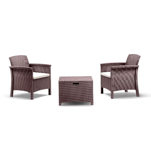 Baštenski set od ratana - smeđi Bica Venezia Terrace 9173-B