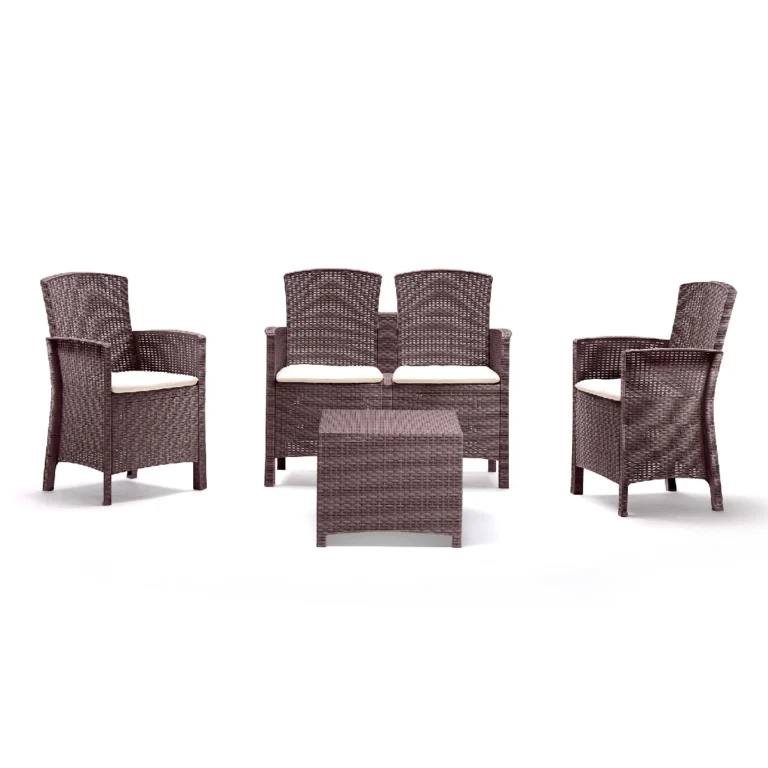 Baštenski set od ratana – smeđi Bica Lido 2 Storage 9217-B