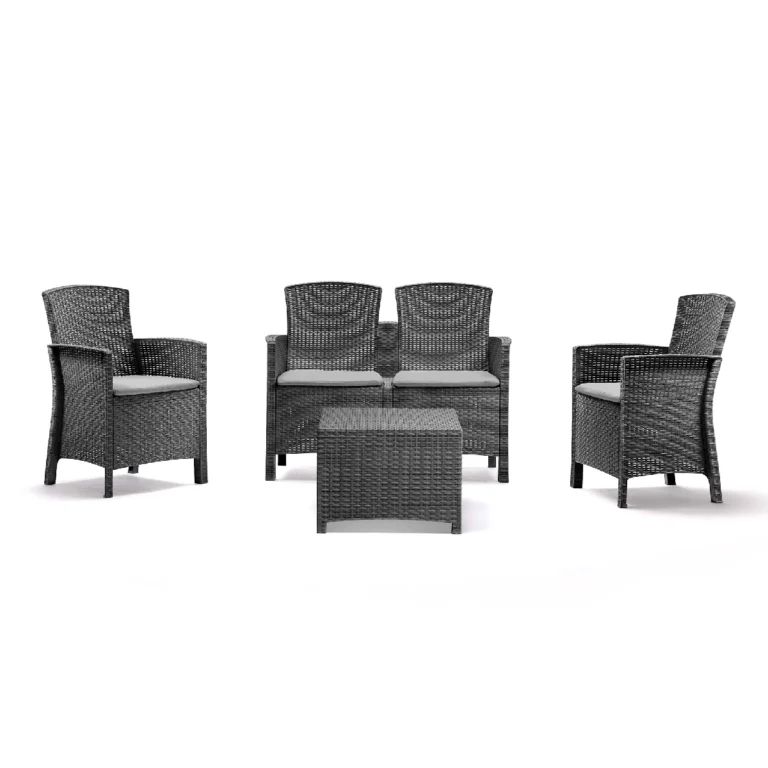 Baštenski set od ratana – sivi Bica Lido 2 Storage 9217-G