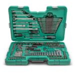 Set nasadnih ključeva SATA ST09510S 1/4" 3/8" 1/2" 6-KANT i 12-KANT s ključevima i izvijačima 150 komada