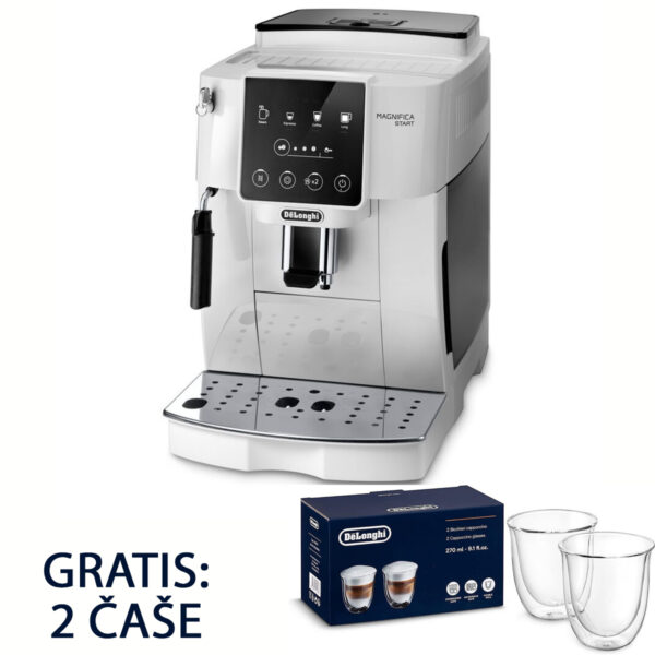 Aparat za kafu DeLonghi Magnifica Start ECAM220.20.W P-18059 1450W 1.8L + gratis 2 čaše