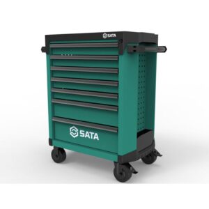 Kolica za alat SATA 7 ladica i 370 komada ručnih alata zelena