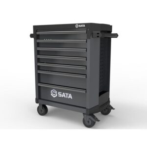 Kolica za alat SATA 7 ladica i 370 komada ručnih alata siva