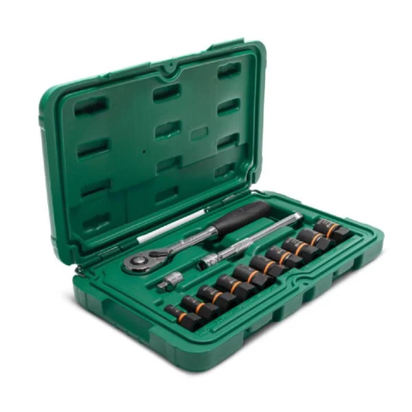 SET nasadnih ključeva za oštećene matice SATA ST09137 1/4" I 3/8" 7-19 mm 13 komada