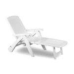 Plastična ležaljka na preklapanje - bijela Bica Cancun 43-W