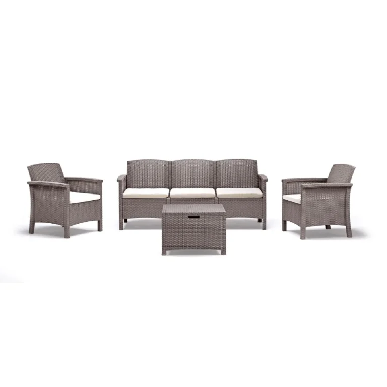 Baštenski set od ratana - smeđi Bica Venezia 3 9168-S