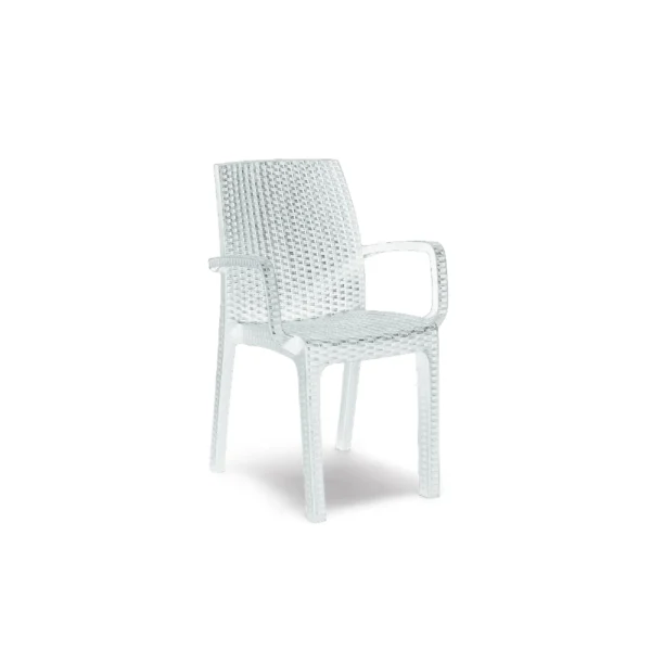 Baštenska stolica od ratana - bijela Bica Verona Armchair 9193-W