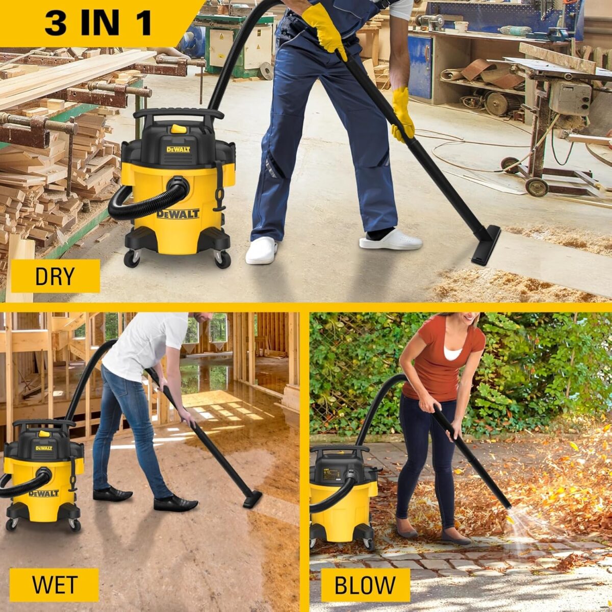 Električni usisivač za mokro-suho usisavanje DeWalt DXV20PC 1050W