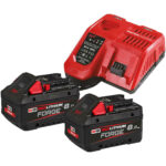 Set dvije 8.0Ah baterije za aku uređaj i brzi punjač M12-18 FC Milwaukee M18 Forge NRG-802 4933498612