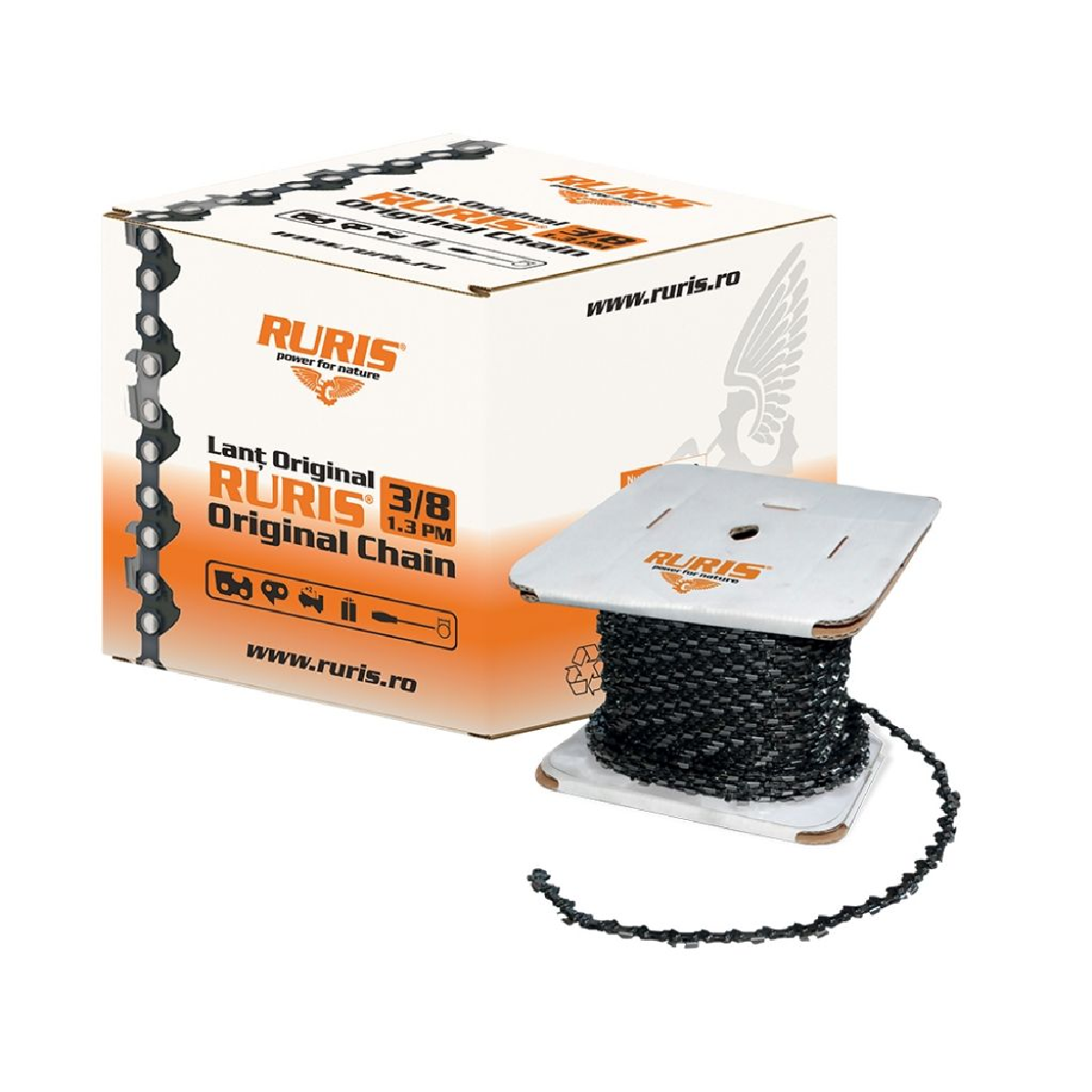 image-9.webp Lanac za motorne pile - motorke Ruris 3/8 1.3PM 820 zuba 903-100rpromo1