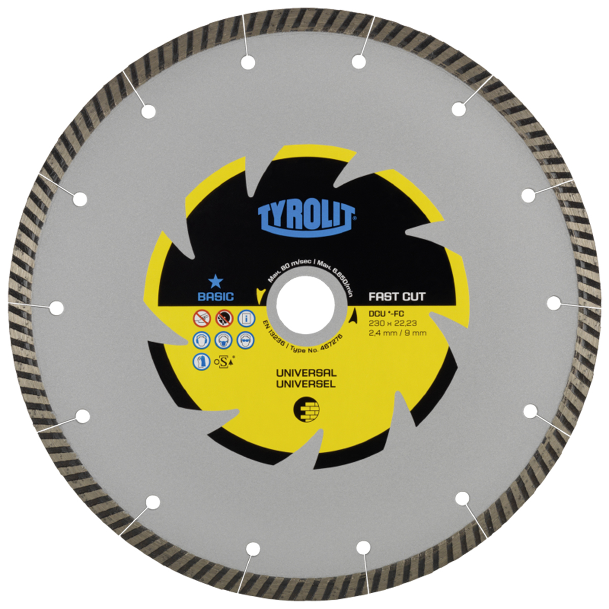 image-1001.jpg Dijamantska rezna ploča za brusilice za beton i kamen Tyrolit B DCU FC 609300 125 x 2.0 x 22.23