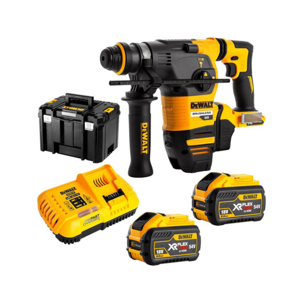 Aku udarna čekić bušilica DeWalt DCH333X2 54V SDS-Plus sa dvije baterije i punjačem u koferu