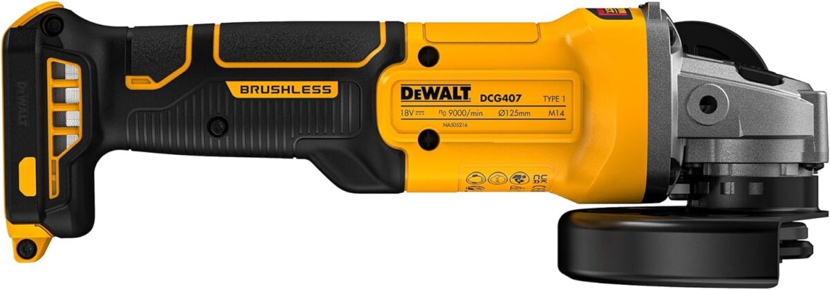 Aku ugaona - kutna brusilica DeWalt DCG407N 18V 125mm