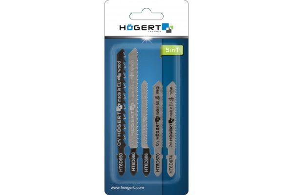 Set listova pile za ubodne pile Hoegert HT6D690 5u1 mix 5 kom