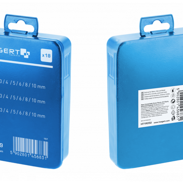 Set burgija - borera Hoegert HT6D379 za drvo metal beton