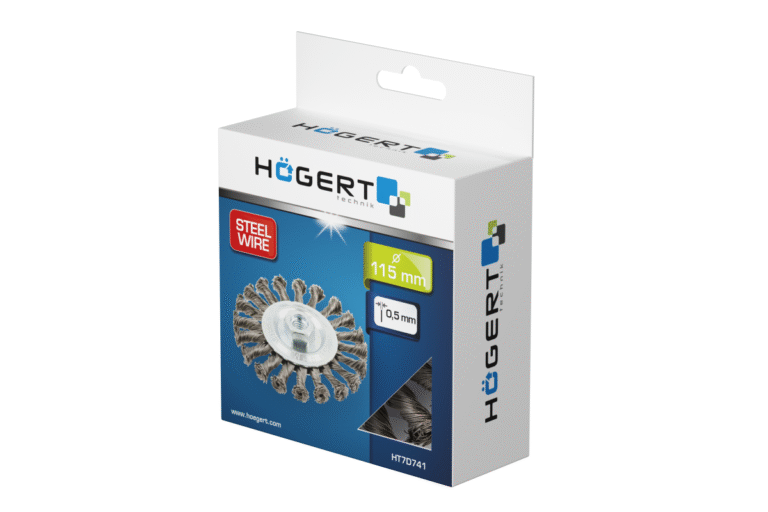Četka za brusilice okrugla Hoegert HT7D741 115 mm M14 čelična