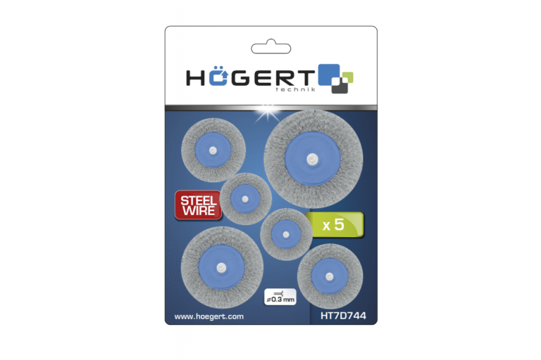Set četki za bušilicu Hoegert HT7D744 37/50/62/75 mm čelik 6 kom
