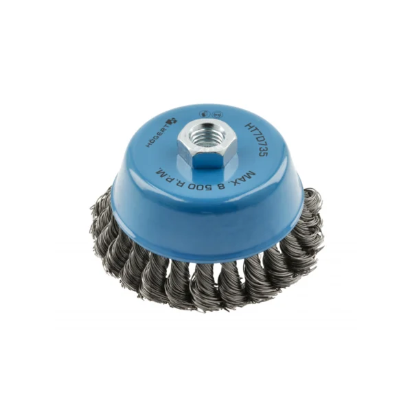 Četka za brusilice lončasta Hoegert HT7D735 100 mm M14 čelična