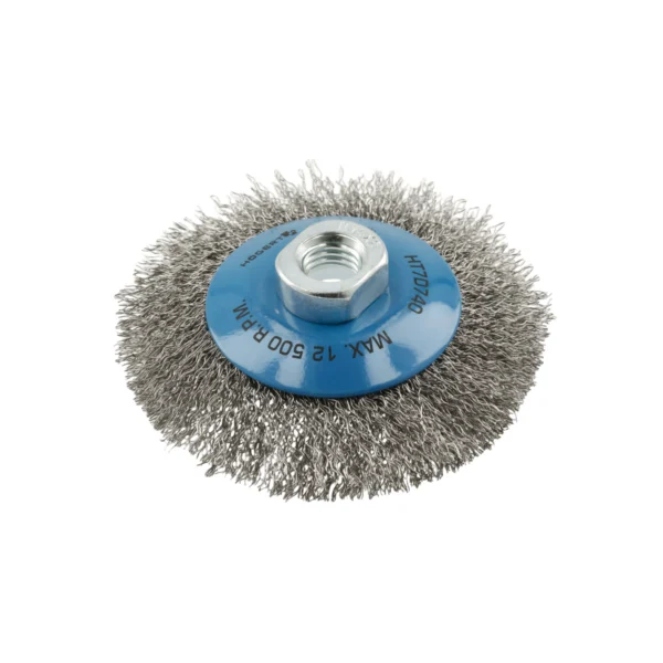 Četka za brusilice okrugla Hoegert HT7D740 100 mm M14 čelična