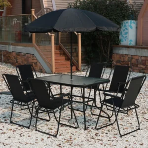 Baštenski set od metala Expert Vienna 68925 6 stolica sto i suncobran