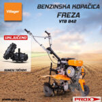 Benzinska freza - kopačica Villager VTB 842 Prime 057145 7KS 85cm sa gumenim točkovima