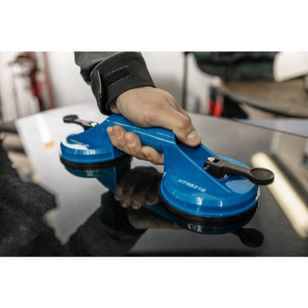 Vakuumski držač stakla Hoegert HT4B316 dvostruki 80 kg