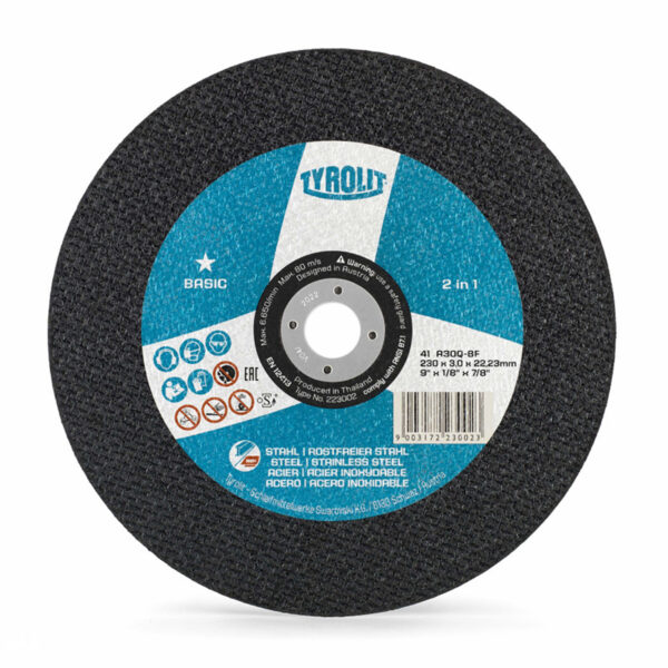 Rezna ploča za brusilice Tyrolit 223002 230 x 22.23 x 3.0 B 2 u 1