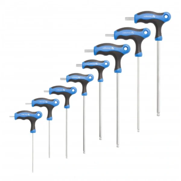 Set imbus ključeva Hoegert HT1W880 T-prihvat S2 2.5-10 mm kuglasti završetak 8 kom
