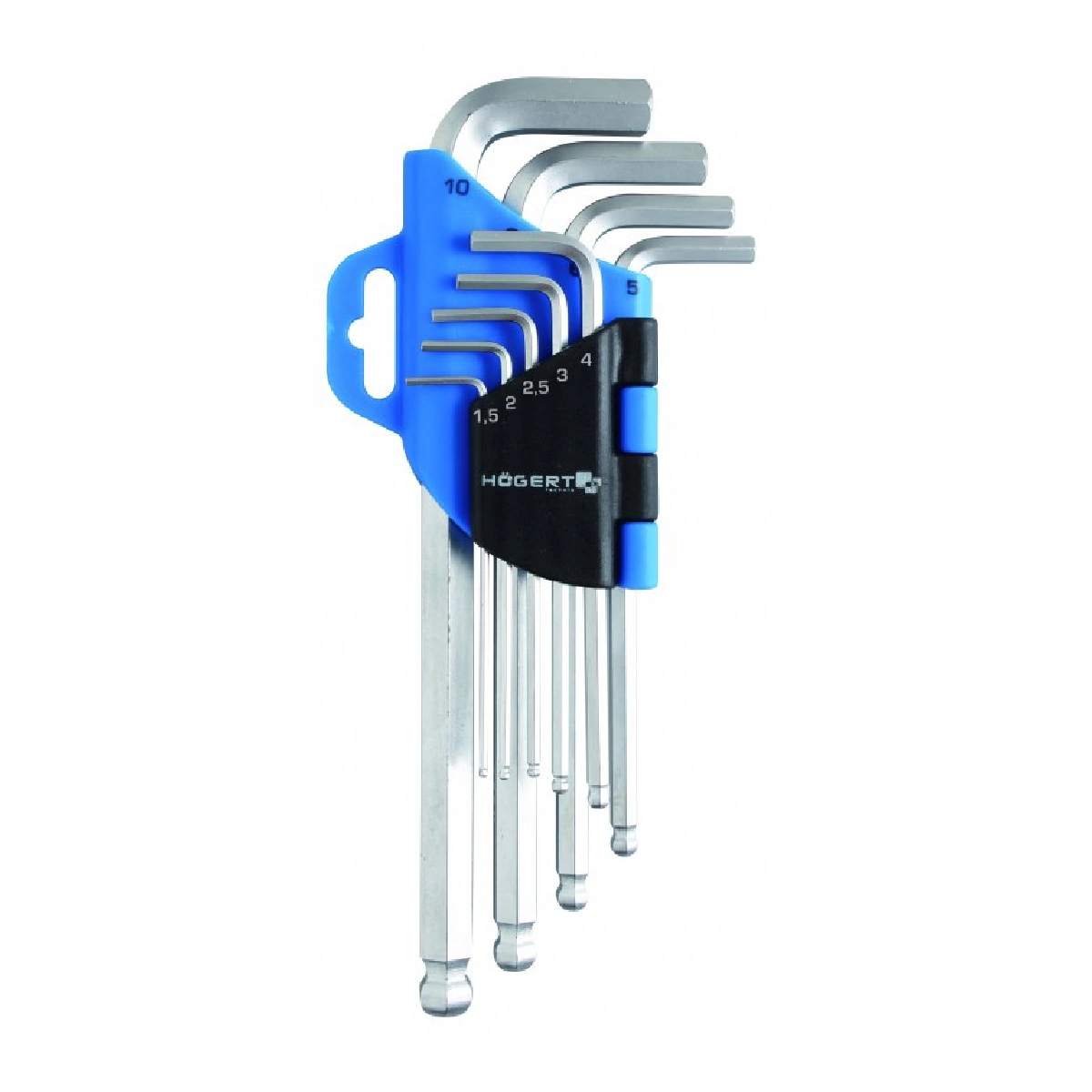 image-352.webp Set imbus ključeva Hoegert HT1W804 sa kuglastim završetkom 9 kom CrV
