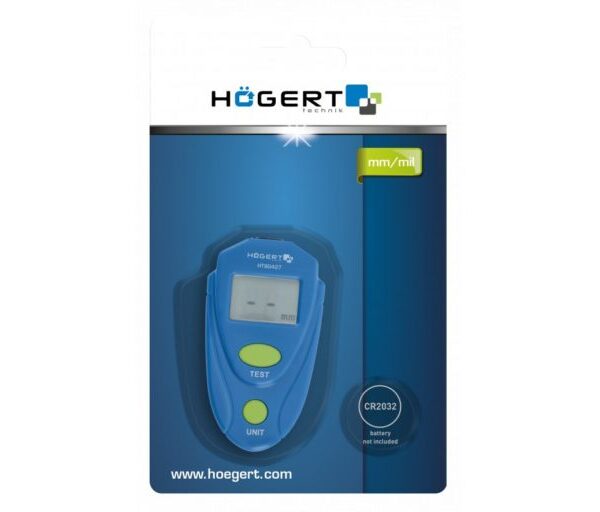 Mjerač debljine laka na metalu Hoegert HT8G427 +/- 2%