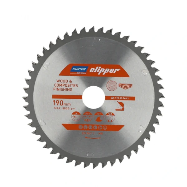 Rezna ploča - list kružne pile za cikulare za drvo Norton CLIPPER PRO 70184608095 190x30mm