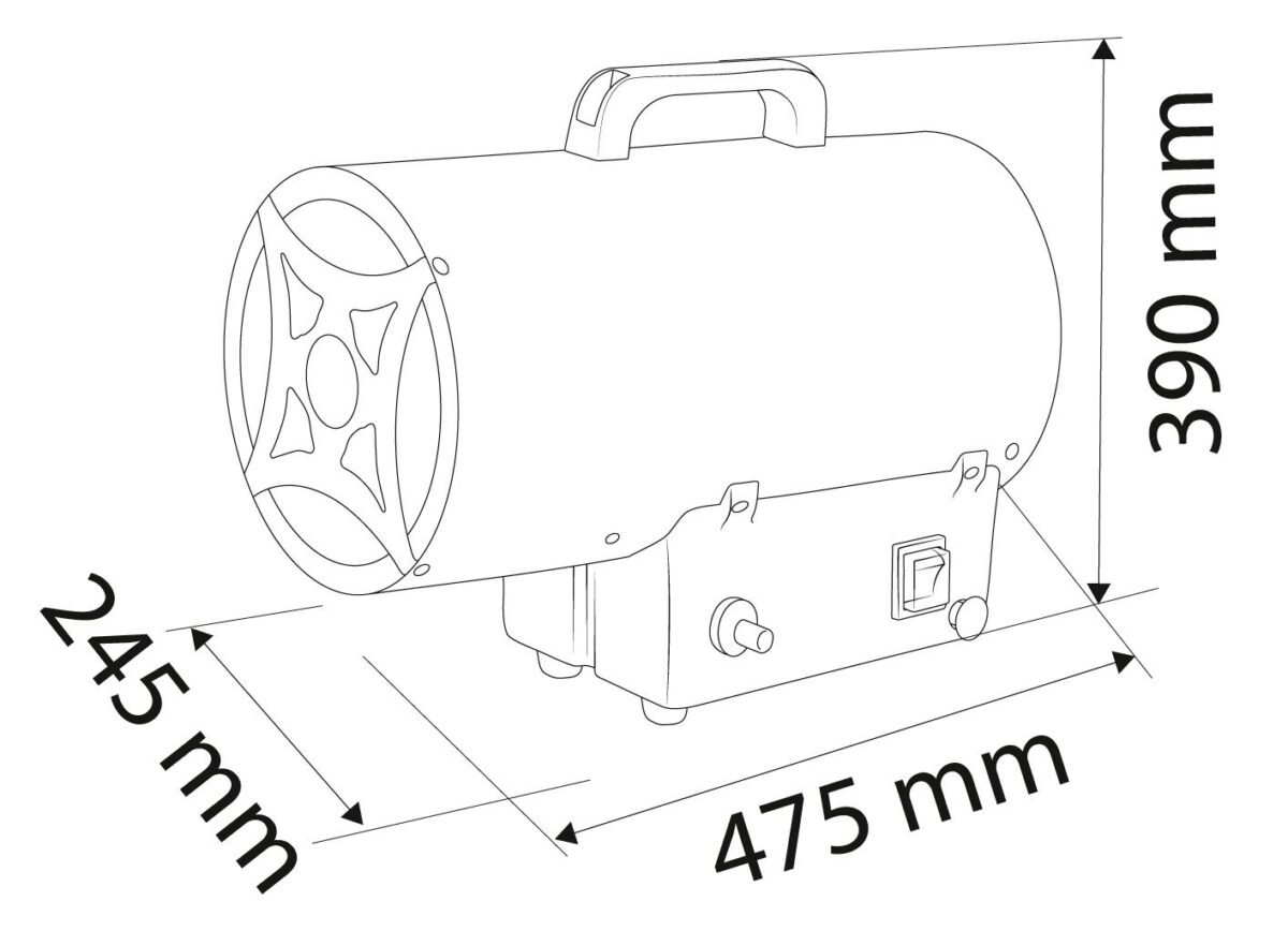 Plinska topovska grijalica Neo Tools 90-084 30kW