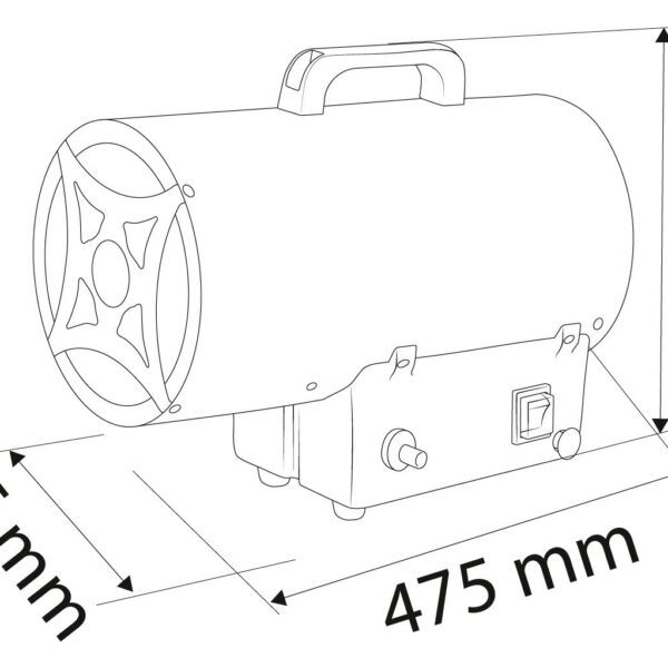 Plinska topovska grijalica Neo Tools 90-084 30kW