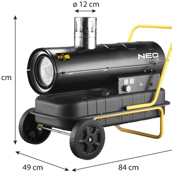 Dizelska grijalica - top Neo Tools 90-086 20kW sa točkovima
