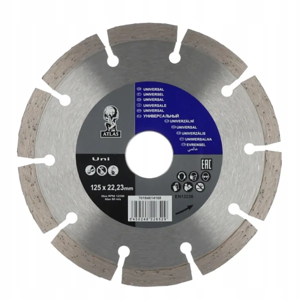 Dijamantna rezna ploča za brusilice Norton ATLAS UNI DIY UNIVERSAL 70184614168 125x22.23mm