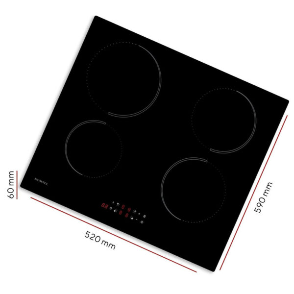 Ugradbena indukciona ploča za kuhanje sa 4 grijača Kumtel HI6-4TB 7200W