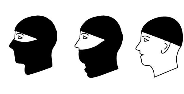 Multifunkcionalna maskirna kapa Neo Tools 81-638 crna