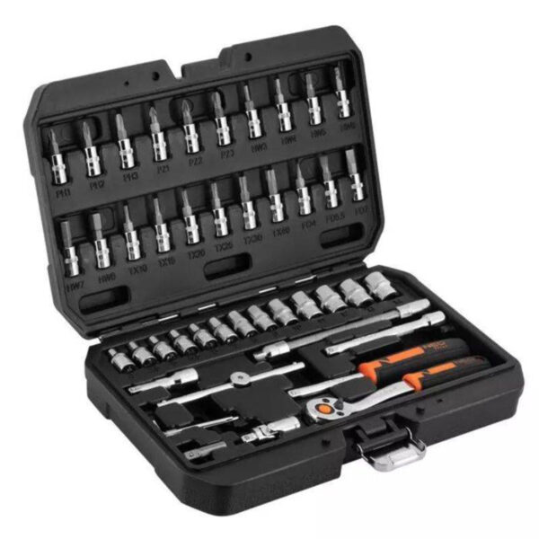Set nasadnih ključeva sa račnom Neo Tools 10-004 1/4" 46-dijelni
