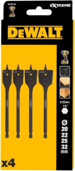 Set pljosnatih burgija za drvo DeWalt DT4797 4-dijelni 20 - 32mm