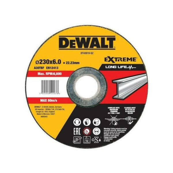 Brusna ploča za brusilicu DeWalt DT43919 230 x 6 x 22.23mm