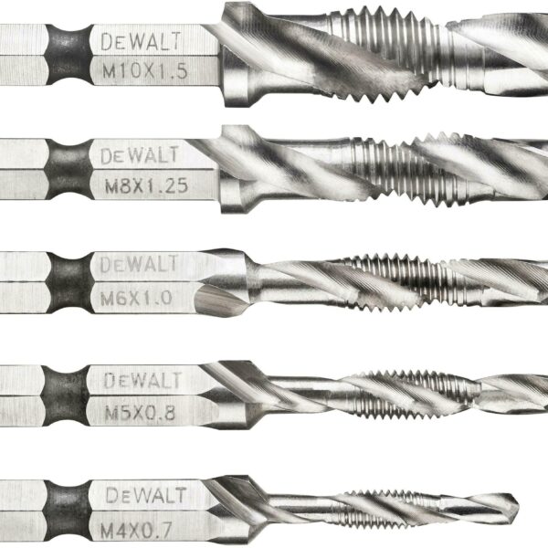 Set burgija za rezanje navoja DeWalt DT50060 5-dijelni M4 - M10
