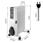 Električni uljni radijator sa 9 rebara Neo Tools 90-152 2000W
