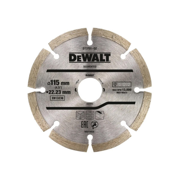 Dijamantna rezna ploča za brusilice DeWalt DT3701 115 x 22.23mm