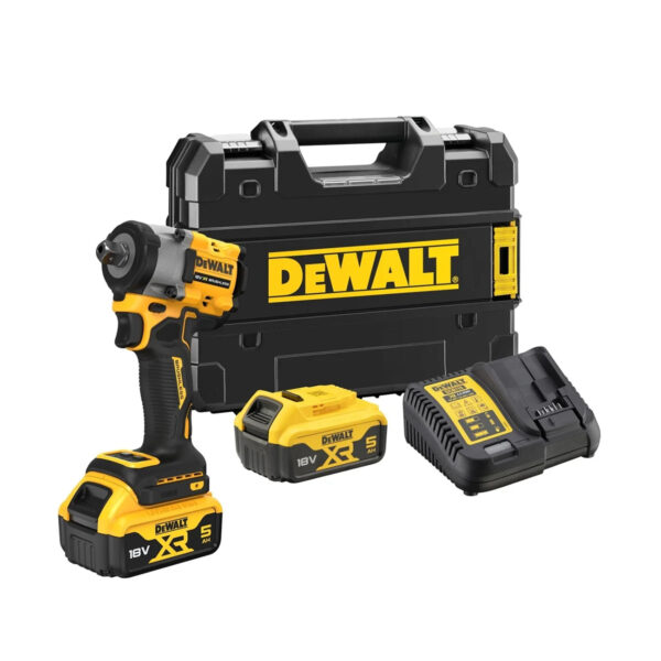 Aku udarni odvijač DeWalt DCF922P2T 18V 1/2" 406Nm sa dvije 5.0Ah baterije i punjačem u koferu