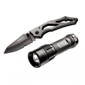 Set sklopivi nož i ručna baterijska lampa Neo Tools 63-032