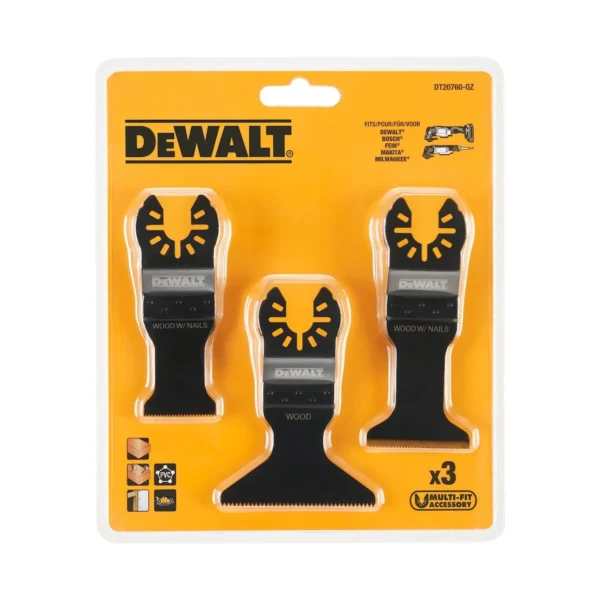 Set reznih pila za multifunkcijske alate DeWalt DT20760 3-dijelni