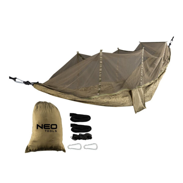 Viseća ležaljka - hamok sa komarnikom Neo Tools 63-123 200kg